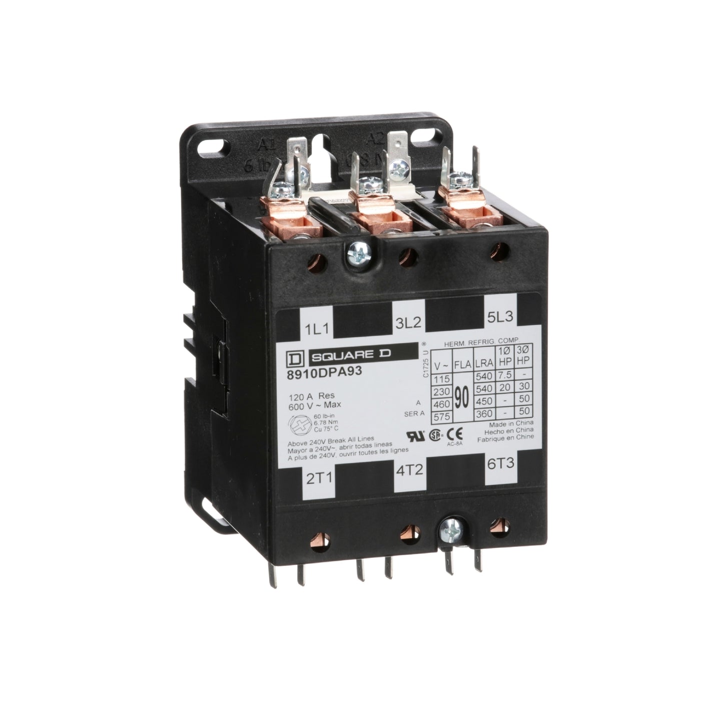 Cont 3 P 90A Dpa Contactor Schneider Electric 8910DPA93V09