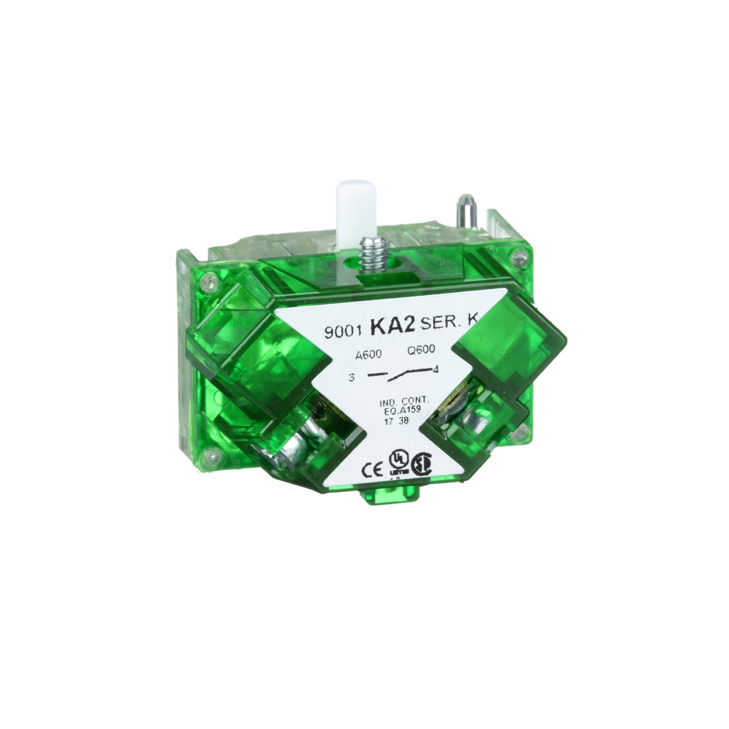 Bloque Contacto Botón de Control-9.001-K Ø 30-1 Na Terminales Protegidos Schneider Electric 9001KA2