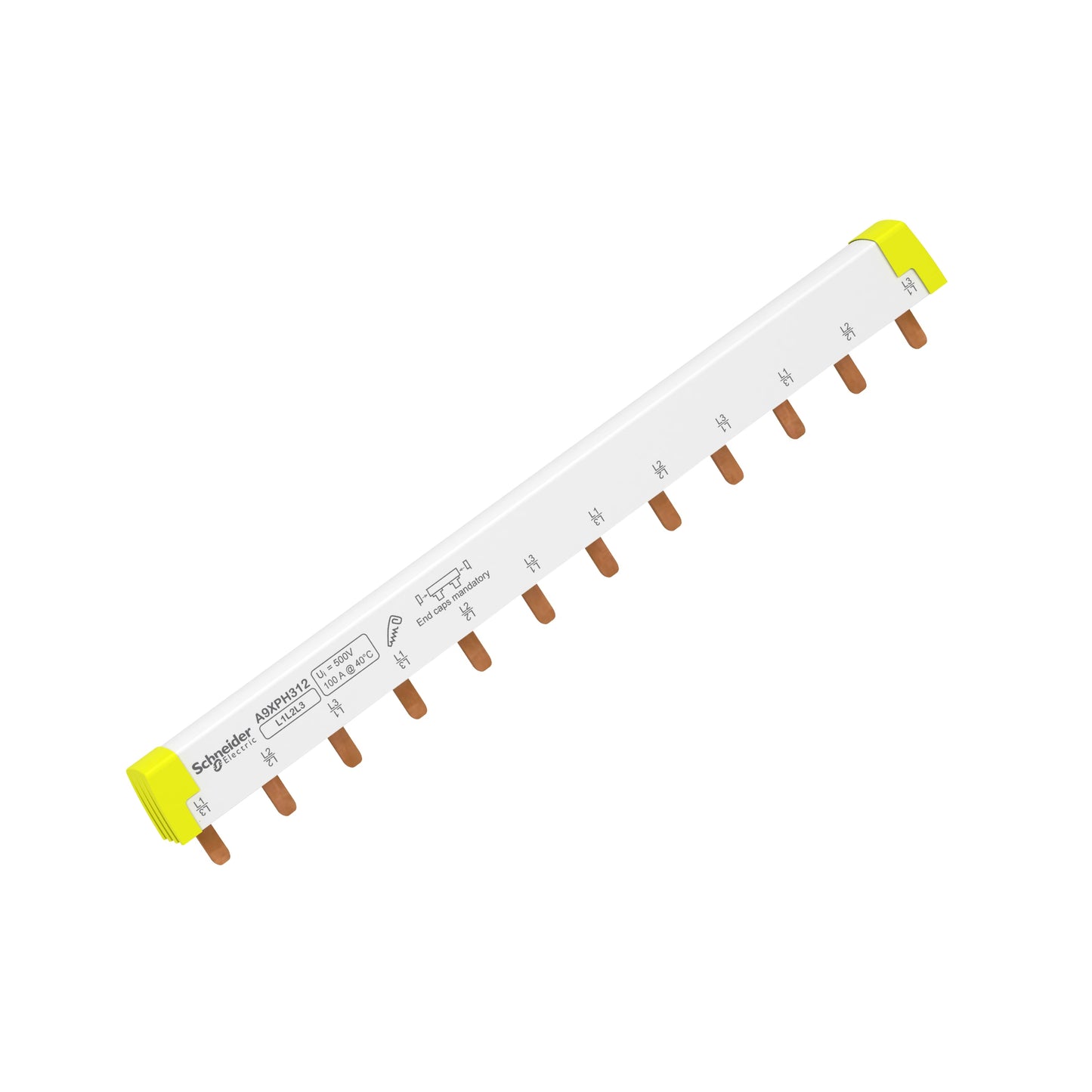Acti 9 Peine Bipolar 3P -12 polos , Schneider Electric A9XPH312