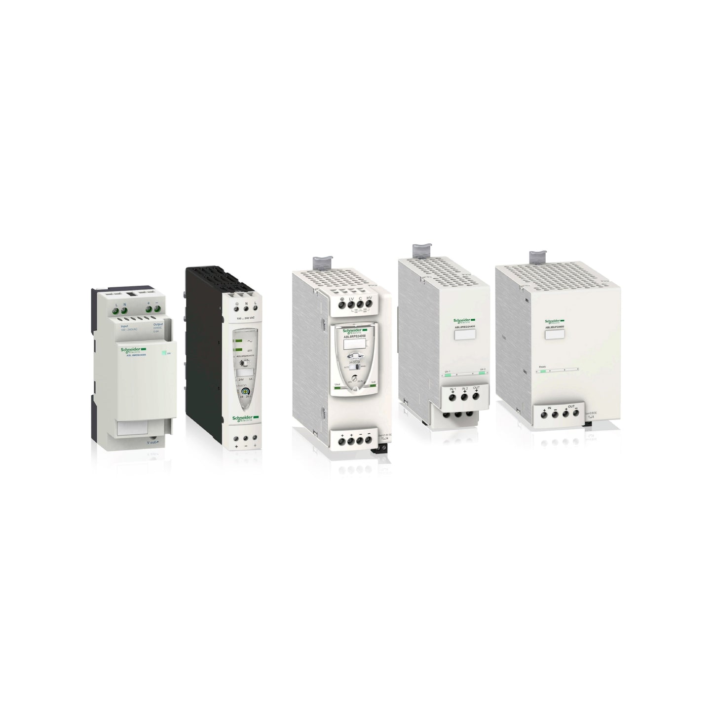 Fuente de Alimentación Conmutada Modular-3 Fases-400 V CA-24 V-20 A Schneider Electric ABL8WPS24200