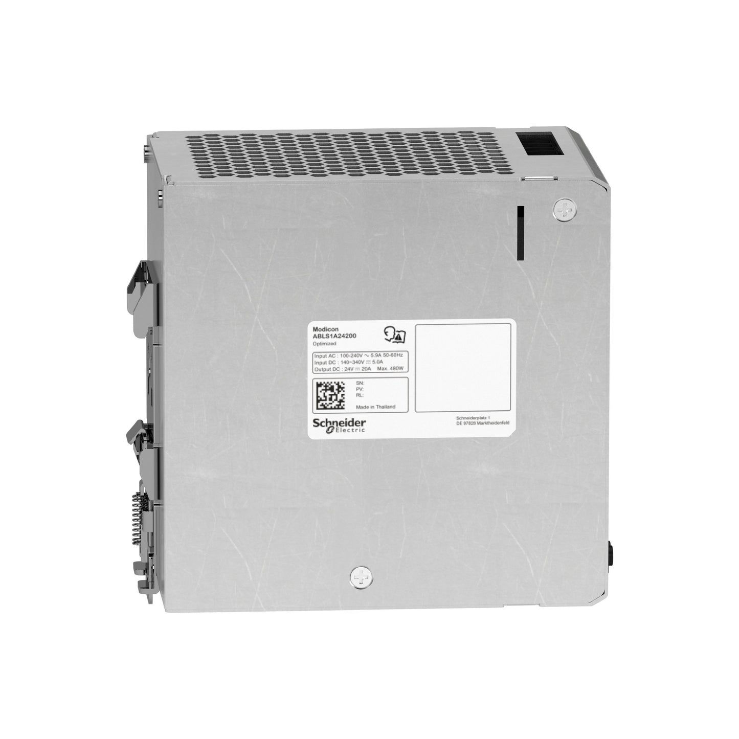 Fuente de Alimentación Conmutada, Fuente de Alimentación Regulada, 100-240 V CA, 24 V 20 A, Monofásica, Optimizada Schneider Electric ABLS1A24200