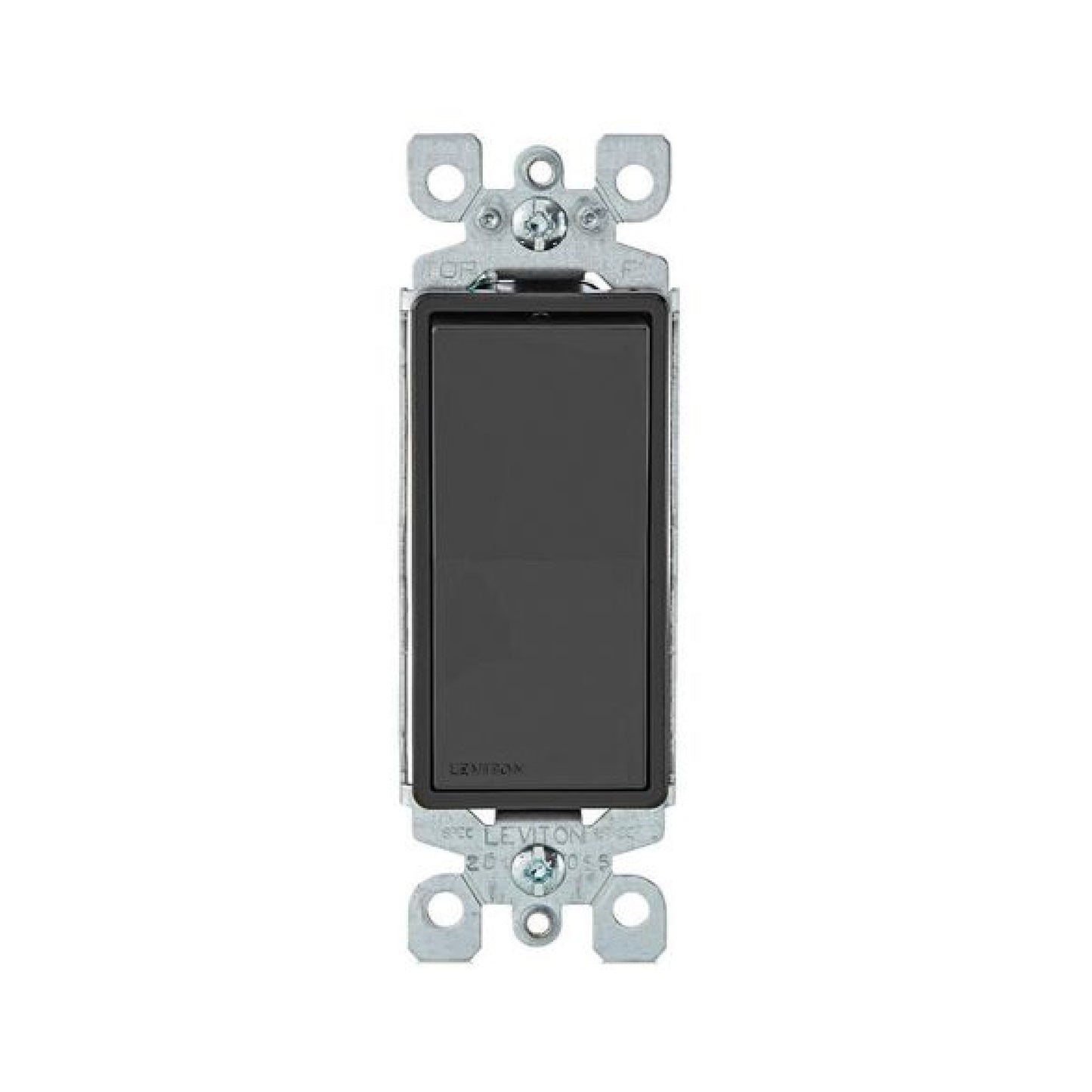 Apagador Sencillo 15A Negro Decora Leviton