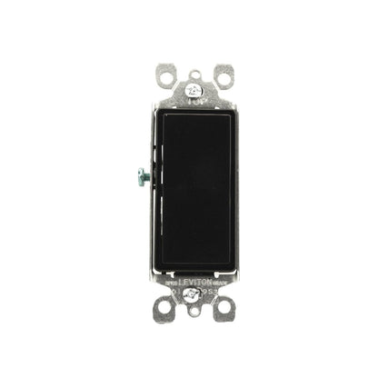 Apagador de 3 vías 15A Negro Decora Leviton