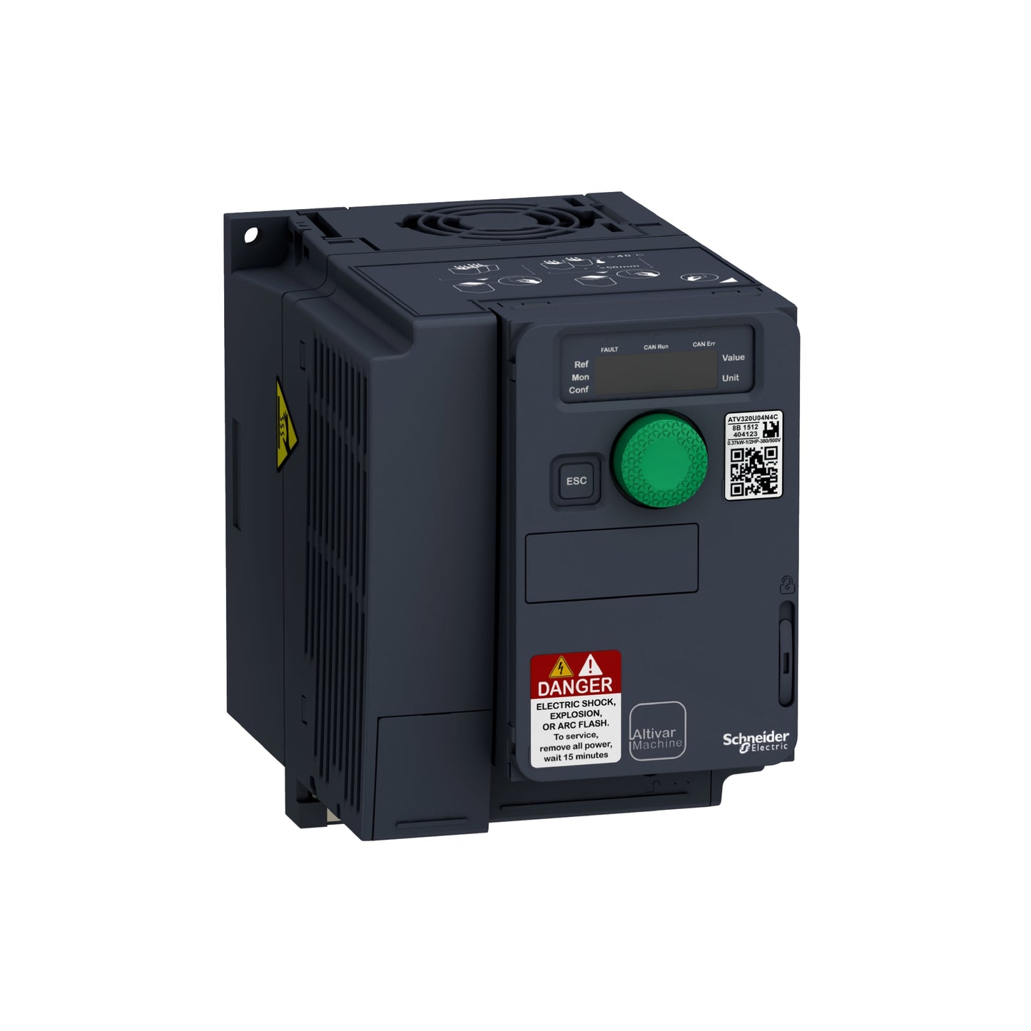 Variador de Velocidad ATV320 Altivar, 1.5 kW, 2 HP, 380...500v Schneider Electric ATV320U15N4C