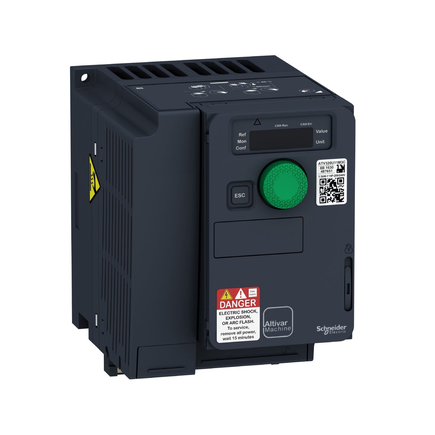 Variador de Velocidad ATV320 Altivar, 2 kW, 3 HP, 200V Schneider Electric ATV320U22M3C
