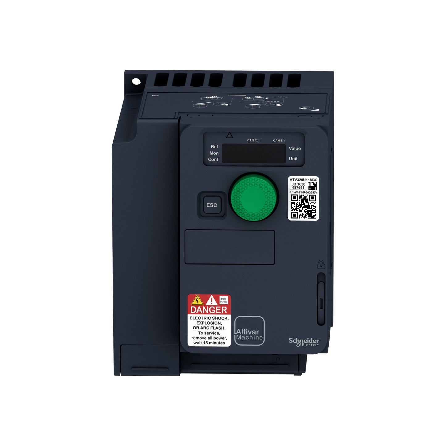 Variador de Velocidad ATV320 Altivar, 2 kW, 3 HP, 200V Schneider Electric ATV320U22M3C