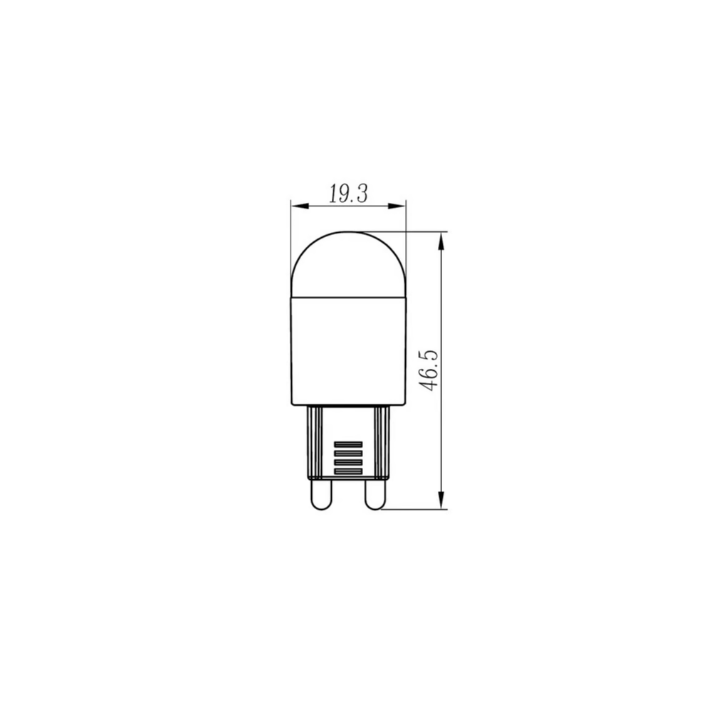 Ampolleta LED G9 Luz Cálida 2W Tecnolite