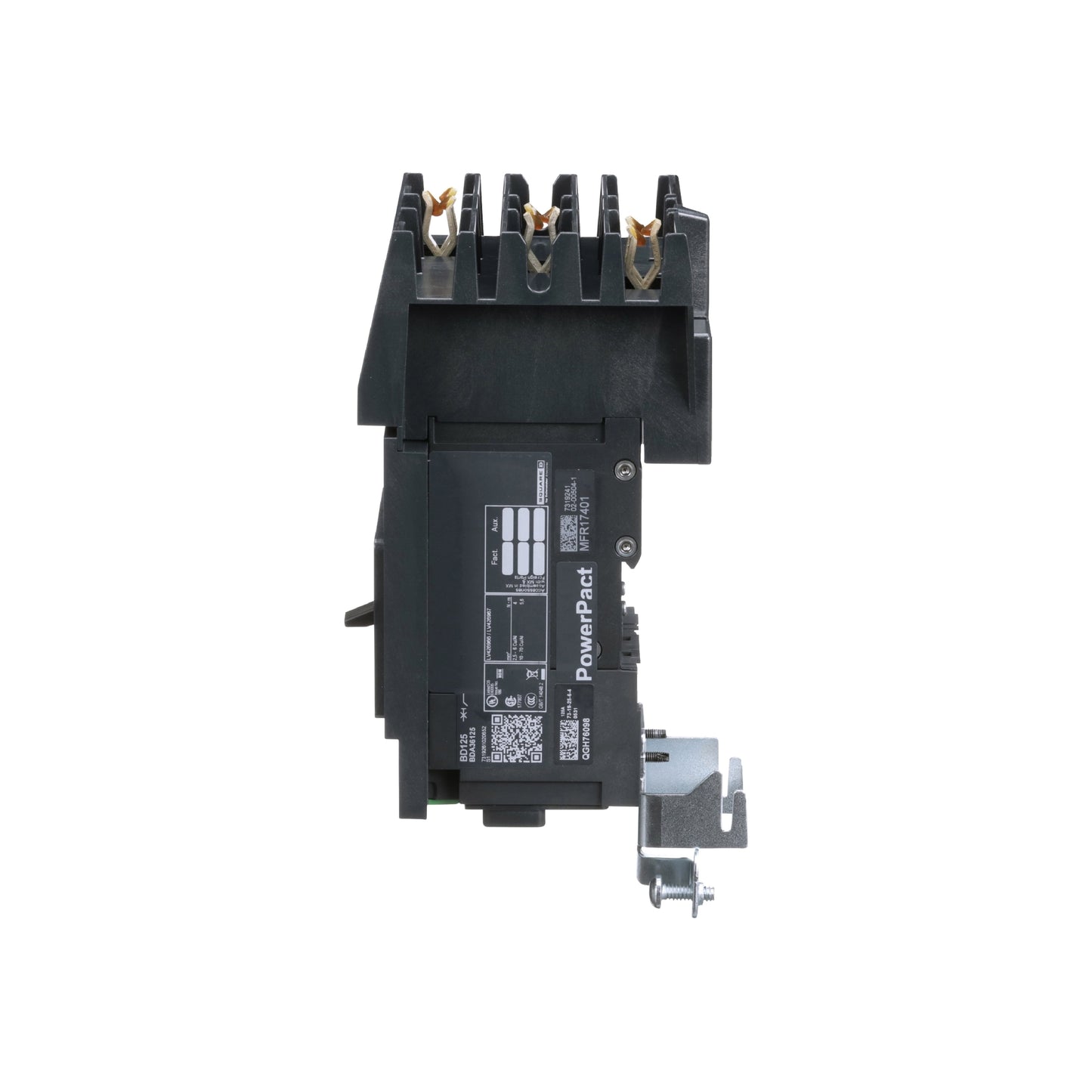 Interruptor Termomagnético Powerpact B, de 125A, 3 Polos, 600Y/347V, 14 kA, I-Line Schneider Electric BDA36125