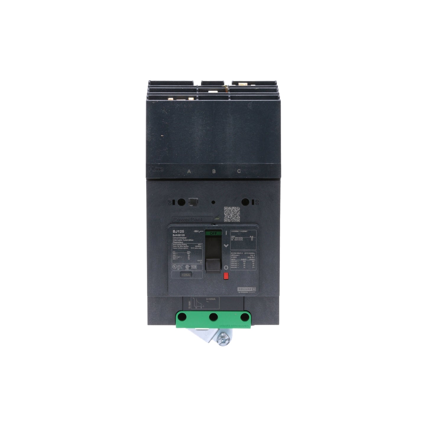 Powerpact Bj, 3p125 A, i-Line Schneider Electric BJA36125