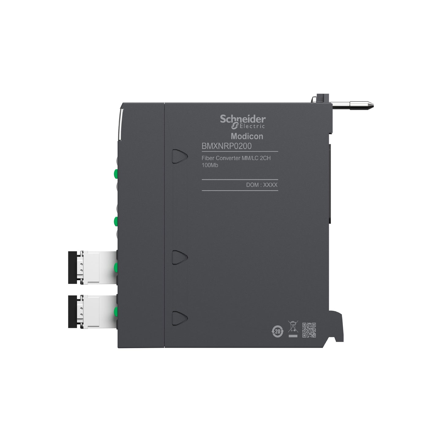 Fiber Converter MM/Lc 2ch 100mb ((*)) Schneider Electric BMXNRP0200