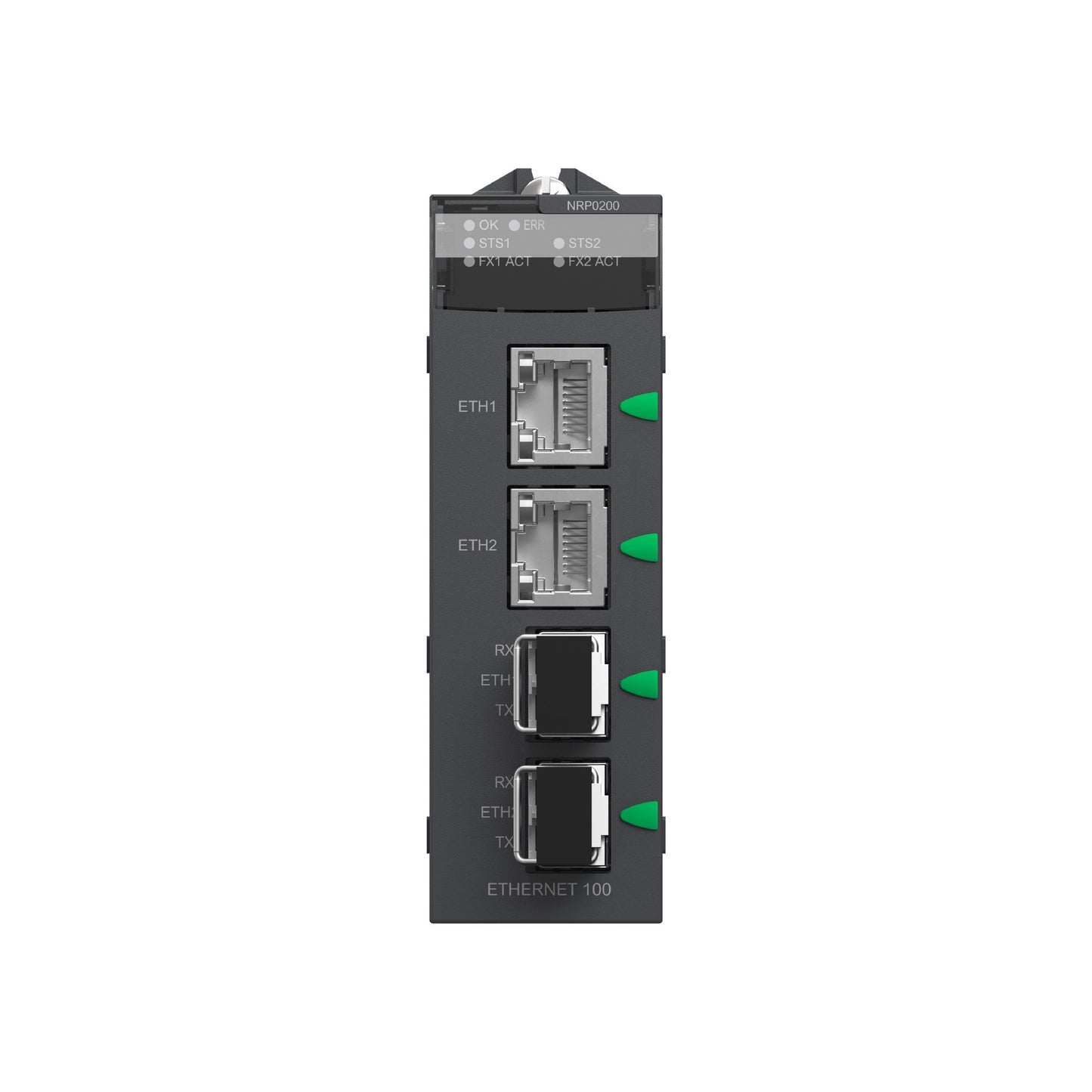 Fiber Converter MM/Lc 2ch 100mb ((*)) Schneider Electric BMXNRP0200