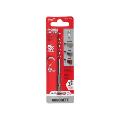 Broca de Carburo SHOCKWAVE™ 1/4" x 2" x 4" Milwaukee