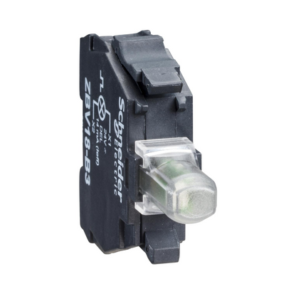 Bloque Luminoso LED Blanco 22 mm 24-120 V Schneider Electric ZBVBG1