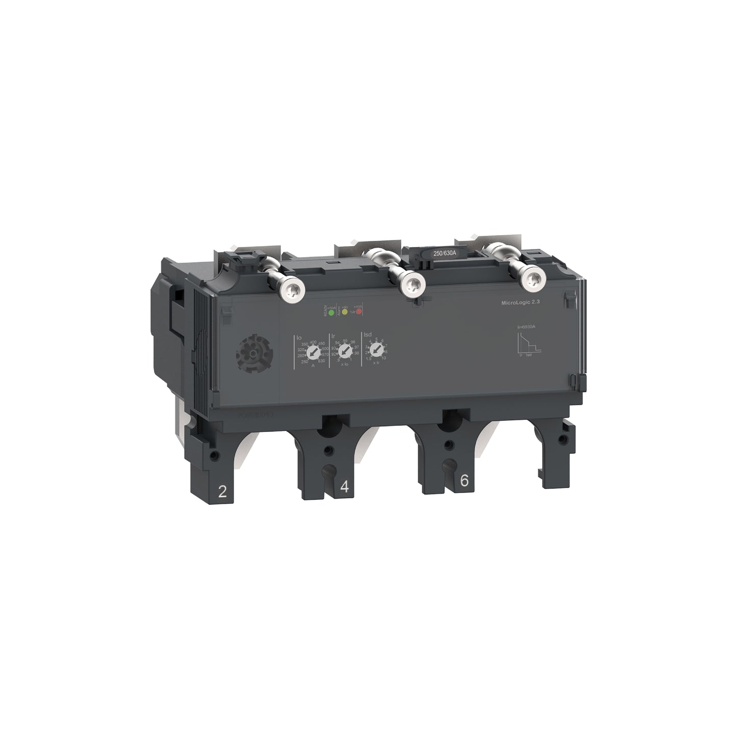 Unidad de Disparo Micrologic 2.3, Compact NSX400/630,3 Polos, Protecciones Electrónicas Básicas, Clasificación 400A Schneider Electric C4032D400