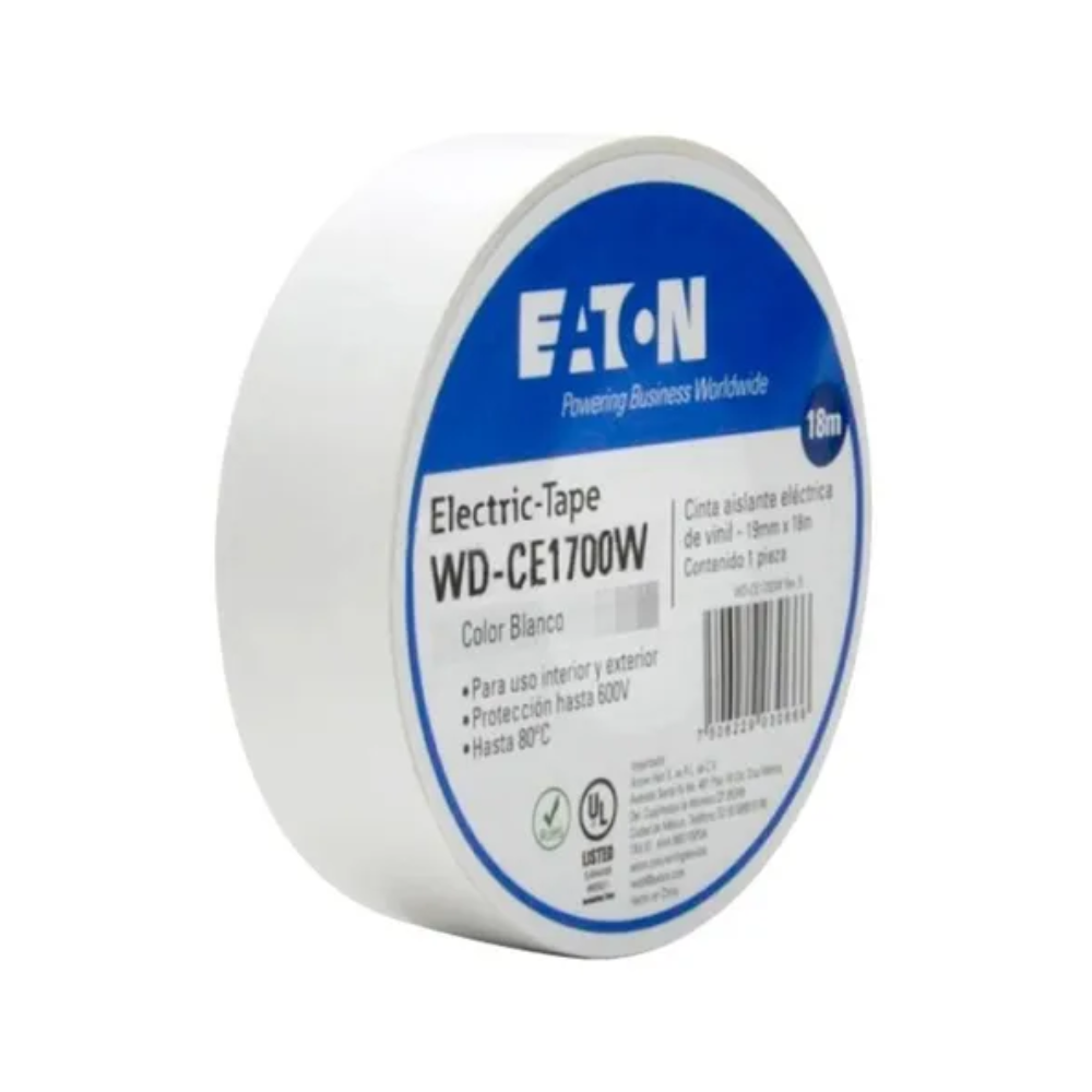 Cinta Aislante de PVC color Blanco 18M Royer
