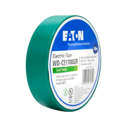 Cinta Aislante de PVC color Verde 18M Royer