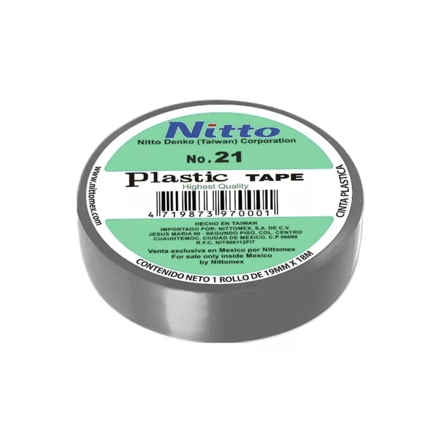 Cinta de Aislar 19mm x 18mts Gris Nitto