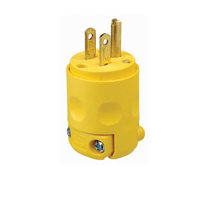 Clavija de Grado Comercial 15A 125V 3H Amarillo Leviton