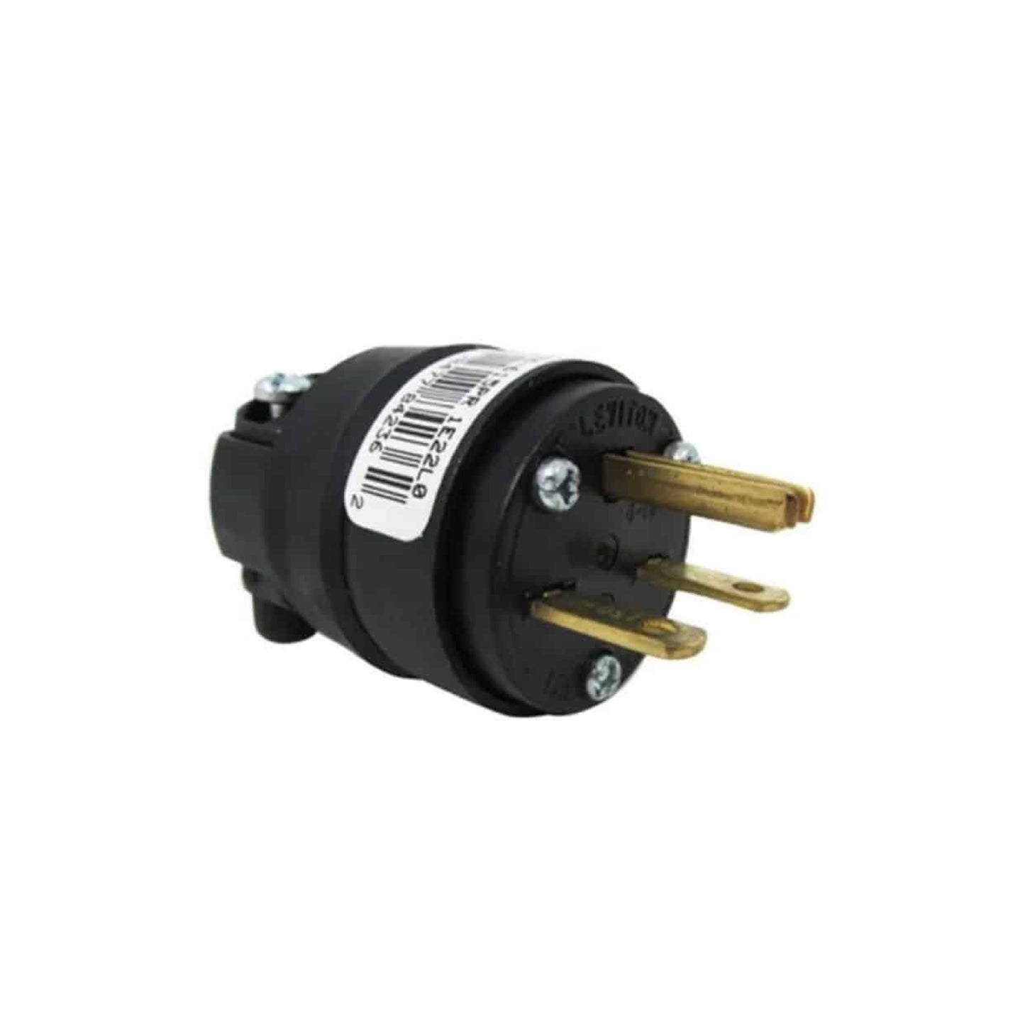 Clavija Redonda 2P 3H 15A 250V Negro Leviton