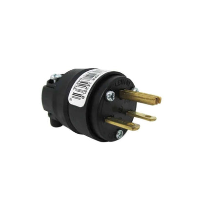 Clavija Redonda 2P 3H 15A 250V Negro Leviton