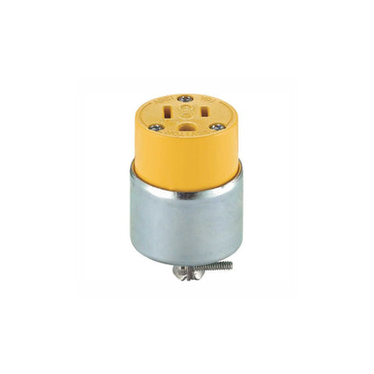Conector Blindado Grado Comercial 15A 125V 2P 3H NEMA 5-15R Leviton