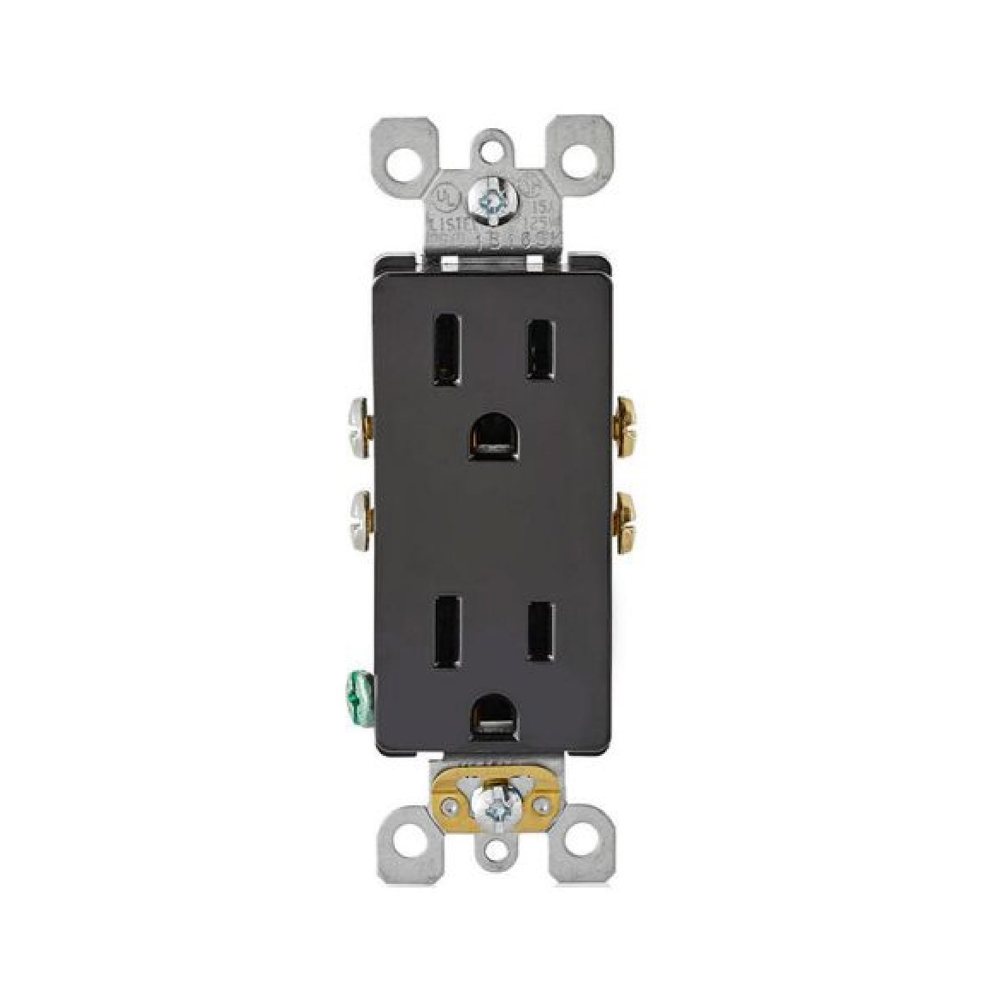 Contacto Dúplex Decora 15A 125V Negro Leviton