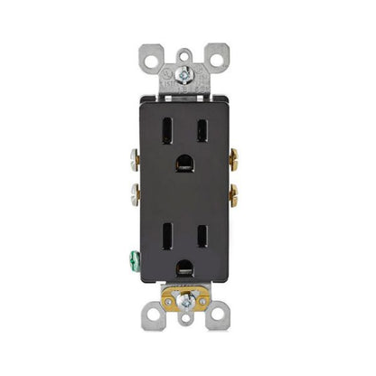Contacto Dúplex Decora 15A 125V Negro Leviton