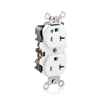 Contacto Dúplex Grado Hospital Blanco Leviton
