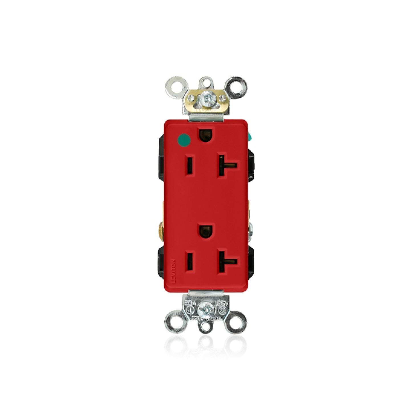 Contacto Dúplex Grado Hospital Rojo Leviton