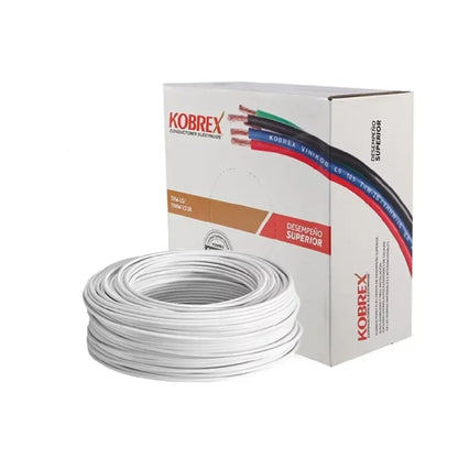 Caja 100 mts Cable Calibre 16 awg Blanco THW-LS Vinikob Kobrex