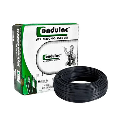 Caja 100 mts Cable Calibre 18 awg Negro THW-LS Condulac