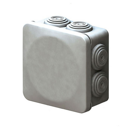 Caja estanca con tapa a presión y conos 80x80x45 IP55 Royer WDC0808P