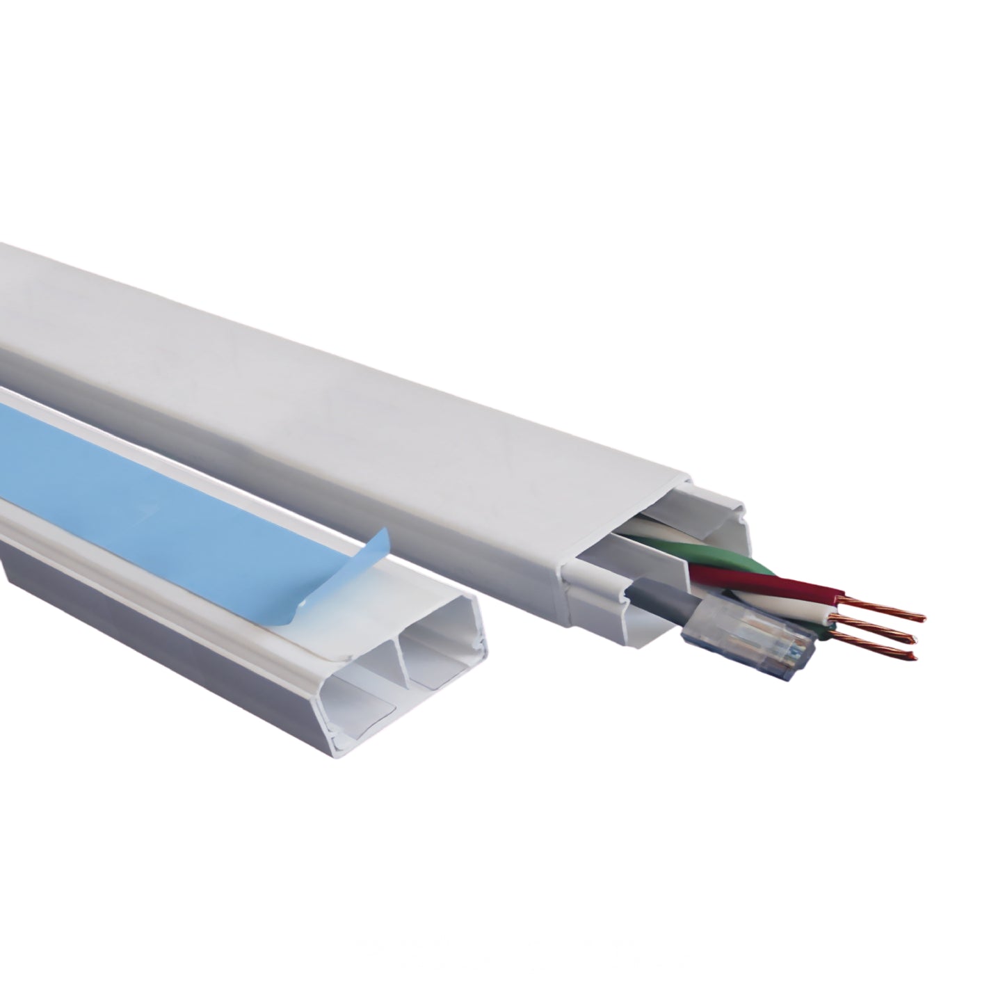 Canaleta Blanca de 2 mts 40 x 25 mm con Adhesivo y División Dexson Schneider Electric DXN10171
