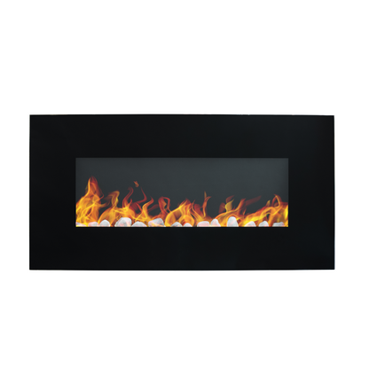 Chimenea Eléctrica Milán Negra LED Masterfan
