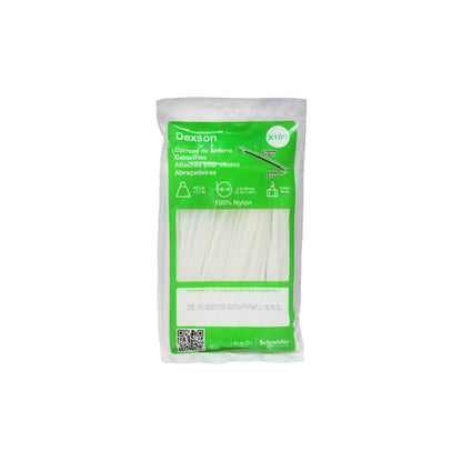 Cinchos Dexson de 15 cm x 3.2 mm color Blanco (100 pzs.) Dexson Schneider Electric DXN3006B