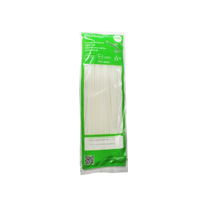 Cinchos Dexson de 30 cm x 4.8 mm color Blanco (100 pzs.) Dexson Schneider Electric DXN3012B