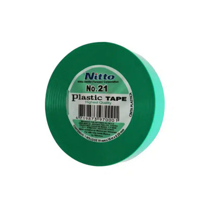Cinta de Aislar 19mm x 18mts Verde Nitto