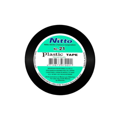 Cinta de Aislar 19mm x 18mts Negra Nitto