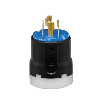 Clavija Media Vuelta Azul 3P4H 20A Arrow Hart