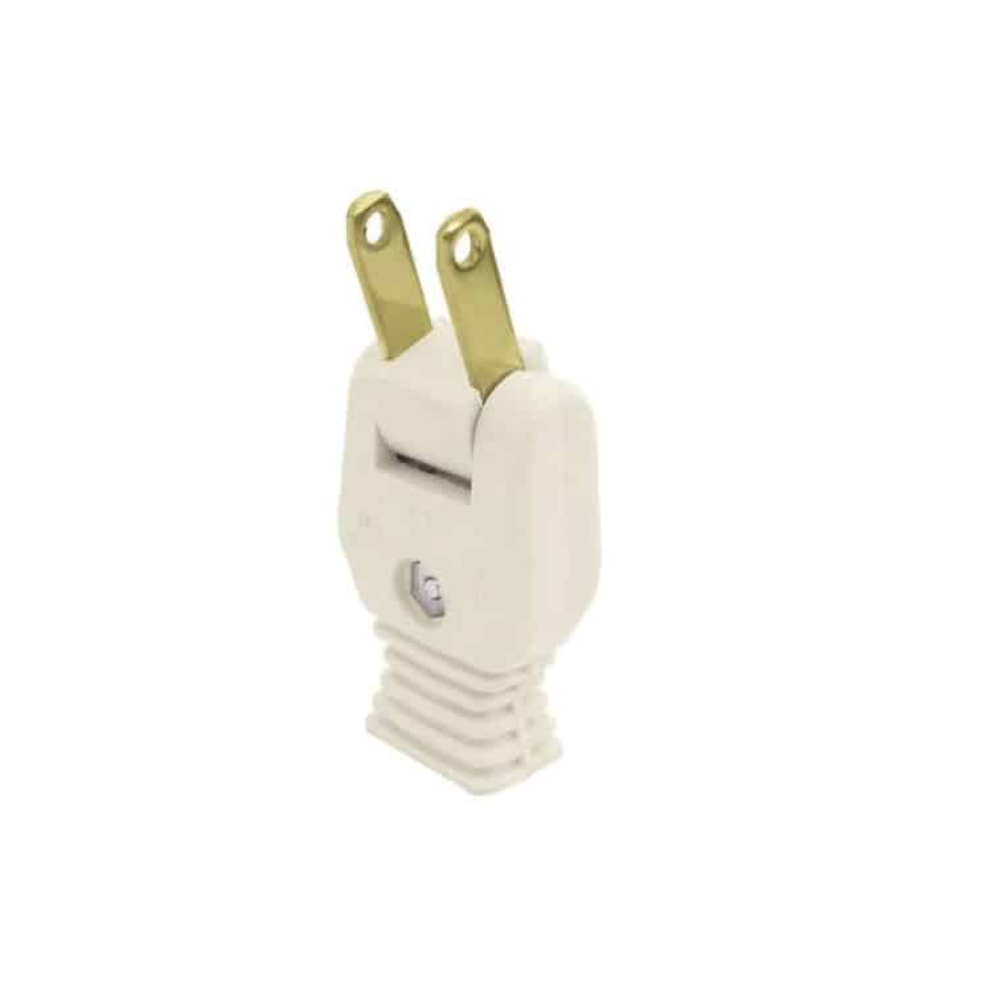 Clavija bisagra sencilla Marfil 15A 127V Royer