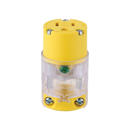 Conector Iluminado 15A 125V 2P 3W Arrow Hart