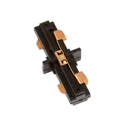 Conector recto para riel Negro Tecnolite