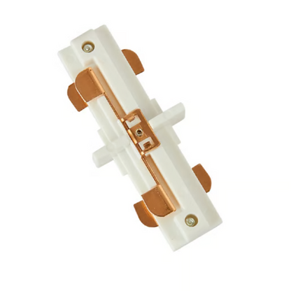 Conector recto para riel Blanco Tecnolite