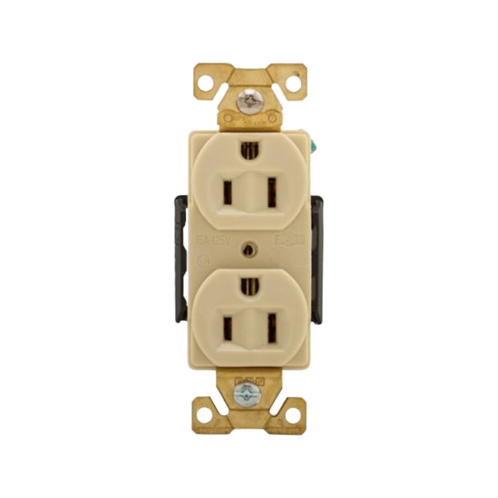 Contacto Dúplex 15A 125V 2P Marfil Arrow Hart