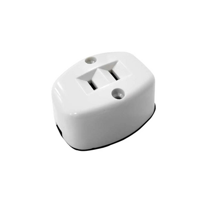Contacto Sencillo Ovalado Marfil para Sobreponer 2P 15A 127V Royer