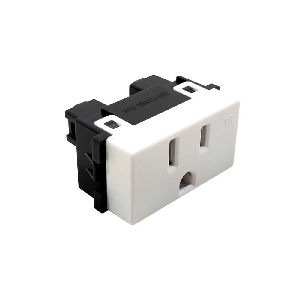 Contacto Sencillo con Placa Blanco Royer 100