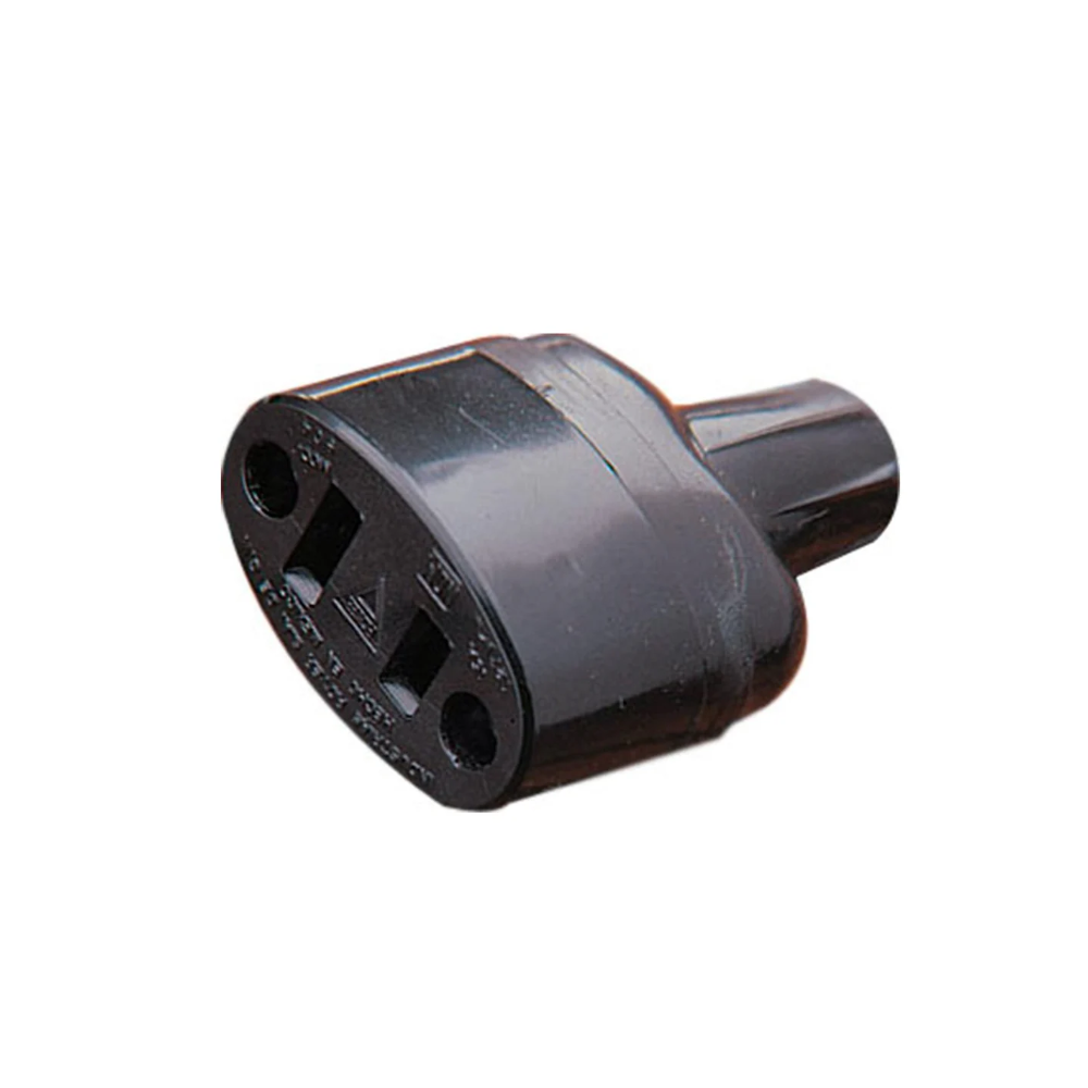 Contacto colgante de hule Negro 15A 127V Royer