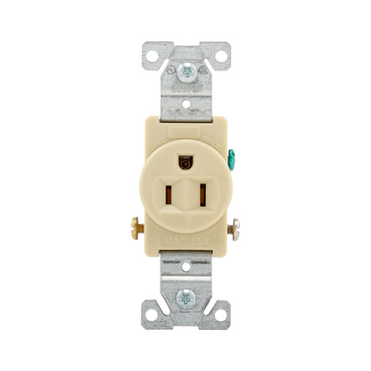 Contacto dencillo 15A 125V Marfil Eagle Eaton