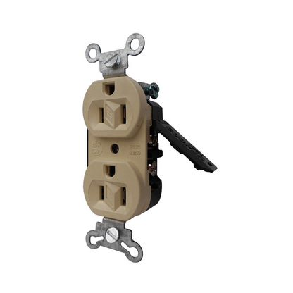 Contacto dúplex 15A 125V Marfil Arrow Hart Eaton