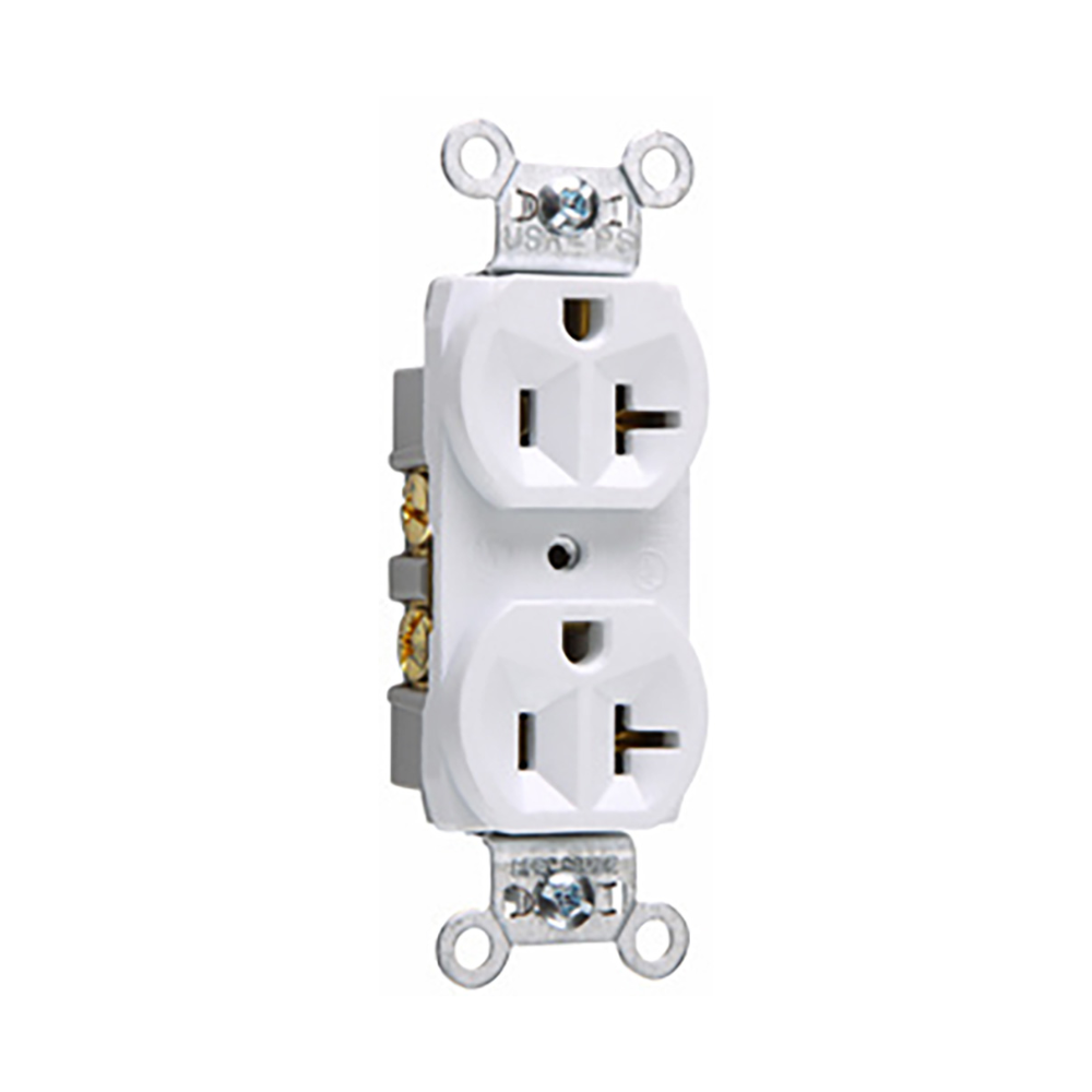 Contacto dúplex 20A 125V Blanco Arrow Hart Eaton